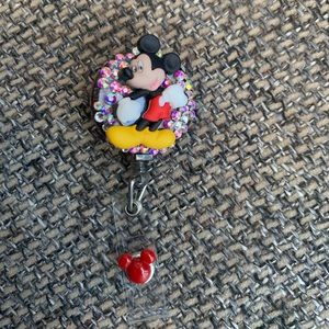 Mickey Mouse badge holder